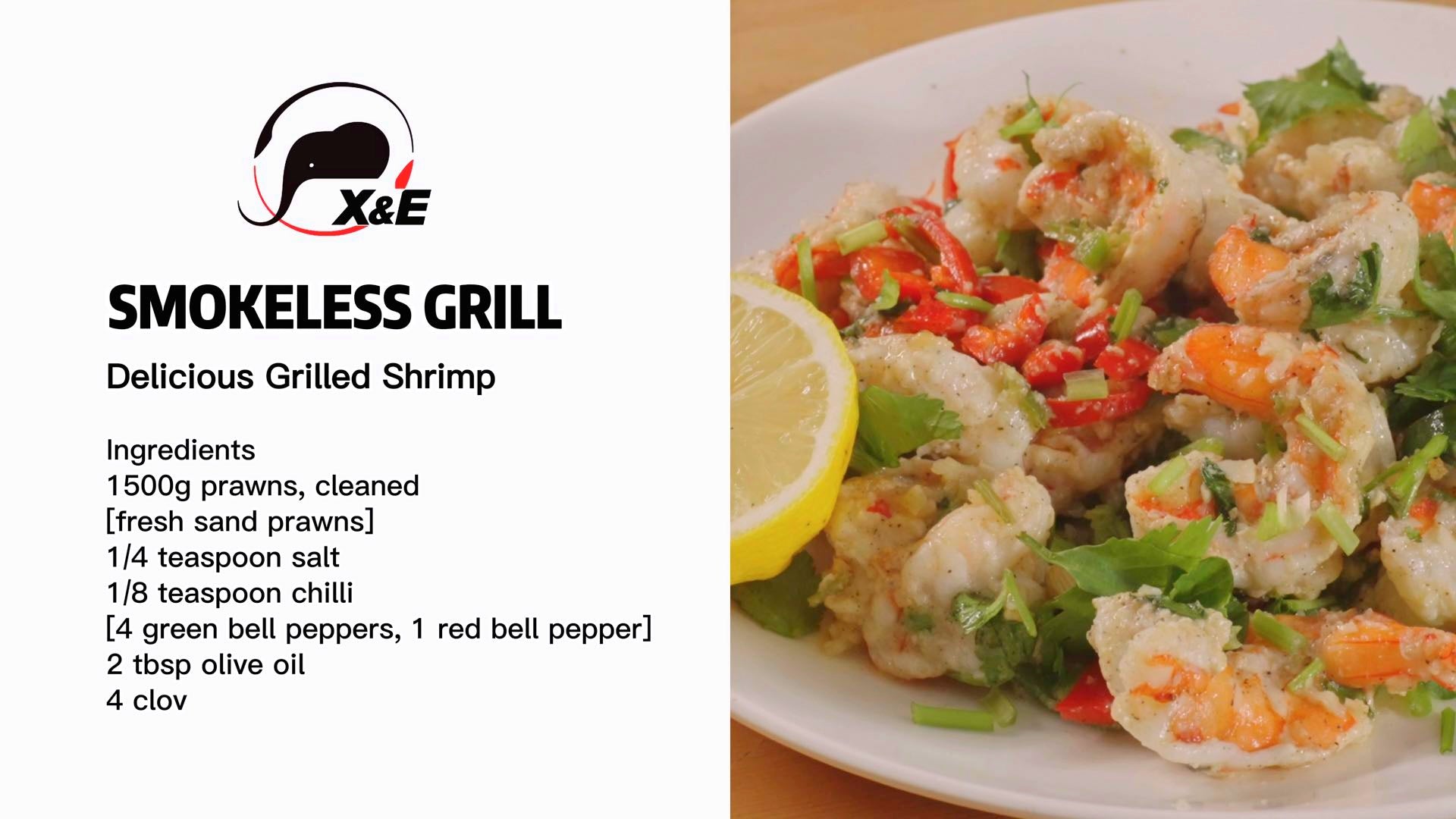 If you love the taste of perfectly grilled shrimp, then the X&E Smokeless Grill is your ultimate kitchen companion.